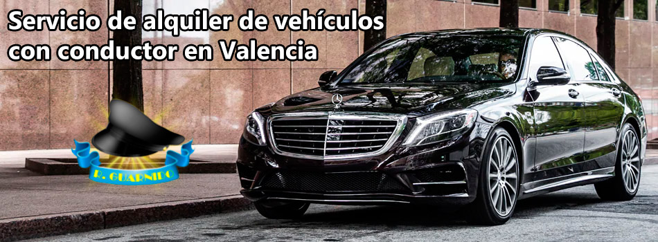 Servicio de alquiler de vehículos con conductor en Valencia